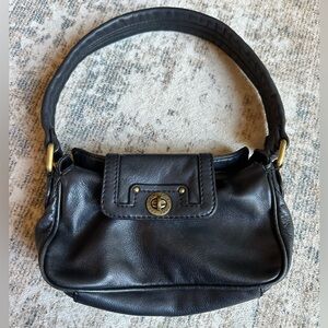 Marc by Marc Jacobs Black Leather Shoulder Bag | Y2K Soft Slouchy Handbag